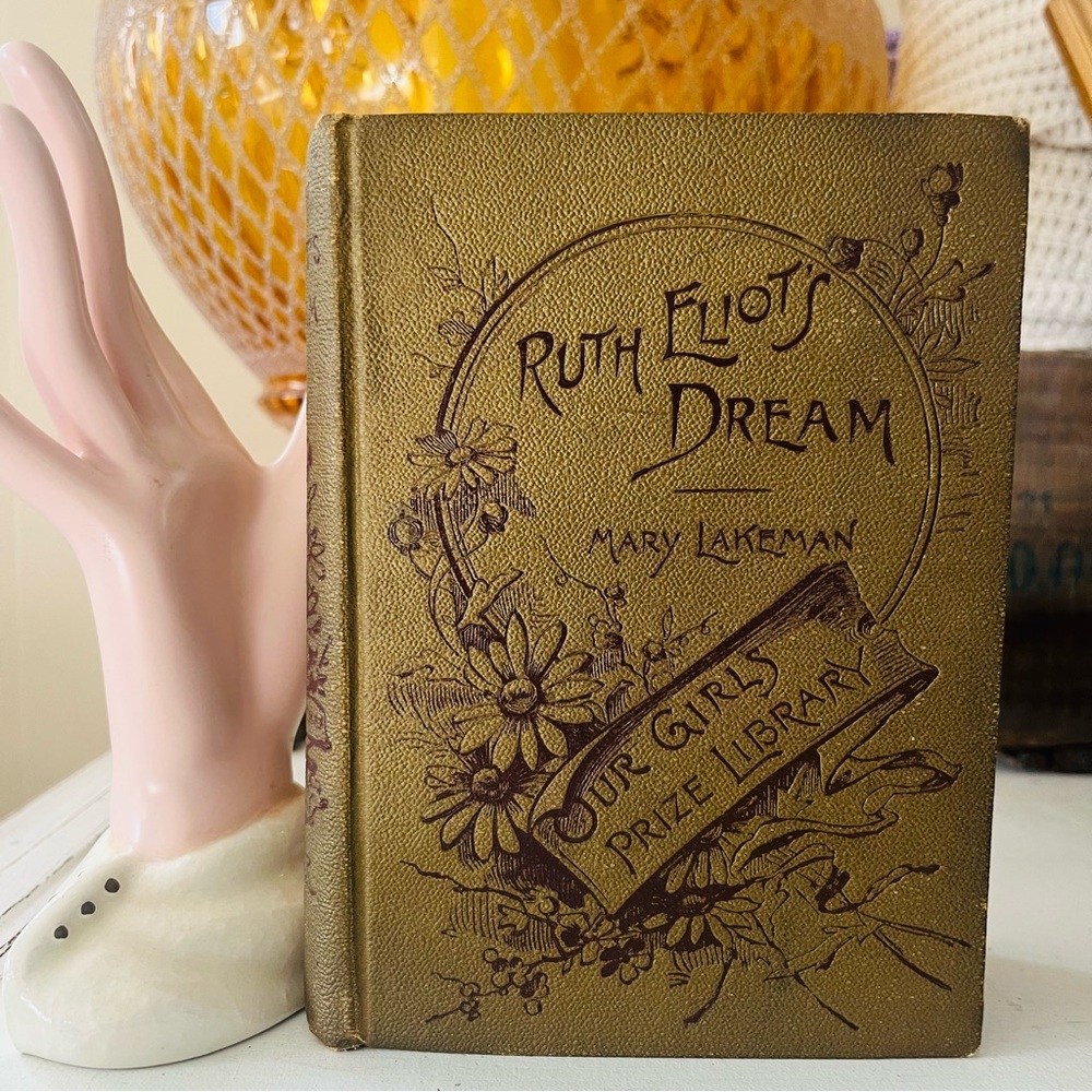 Ruth Eliot's Dream Hardcover Book - Gold and brown Floral Cover